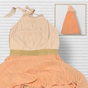 LUCY PARIS Peach MAXI DRESS